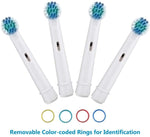 HANNEA Cross Action Toothbrush Heads for Oral B, Pack Of 16 Replacement Refills Brush Heads For Electric Rechargeable