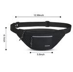 PALAY  Waist Bag Bumbags Travel Waist Pack Hiking Outdoor Fanny Packs Sport Holiday Large Pockets Waistpack for Men or Women (Black3)