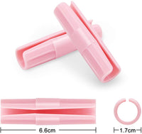 HASTHIP  Plastic 10pcs Sheet Clips Fastener Sheet Holders Keep The Bed Sheets Smooth and Tight Fit for Various Mattresses with Raised Edge (Pink)