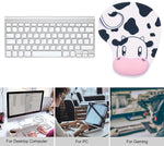 Verilux  Mouse Pad ,Cute Cow Mouse Pad with Wrist Rest Computer Gaming Mousepad Cartoon 3D-Cow Wrist Rest Mouse Pads for Laptop Office Work Women Men Kids