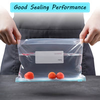 HASTHIP Storage Bag,Ziplock Bags Large Size,Reusable Sandwich Bags,30 Pcs of Food Storage Bags,Snack Bags, Freezer Bags,Bags for Lunch, Travel and Kitchen Organization. (A)