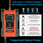 Eleboat®6A 12V / 3A 24V Intelligent Automatic Car Battery Charger