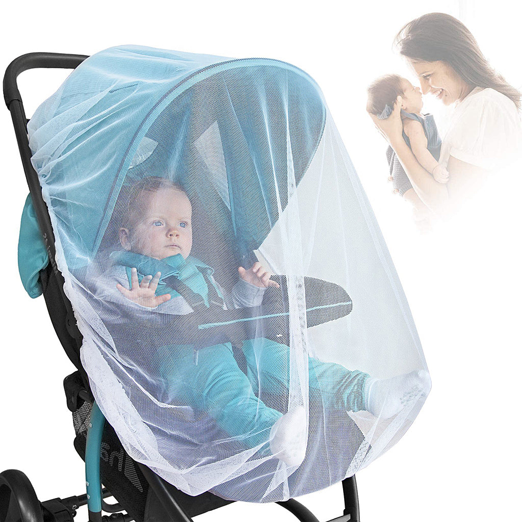 SNOWIE SOFT  Phenovo Mosquito Nett For Babies Carriage Stroller Pram, Mosquito Net Plus Size For Baby 0 To 3 Year (White)