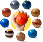 HASTHIP  Solar System Stress Ball Learning Toys for Kids and Sensory Toy for Adult 10 Piece,Anti Stress Solar Planets Balls (Planet Balls)