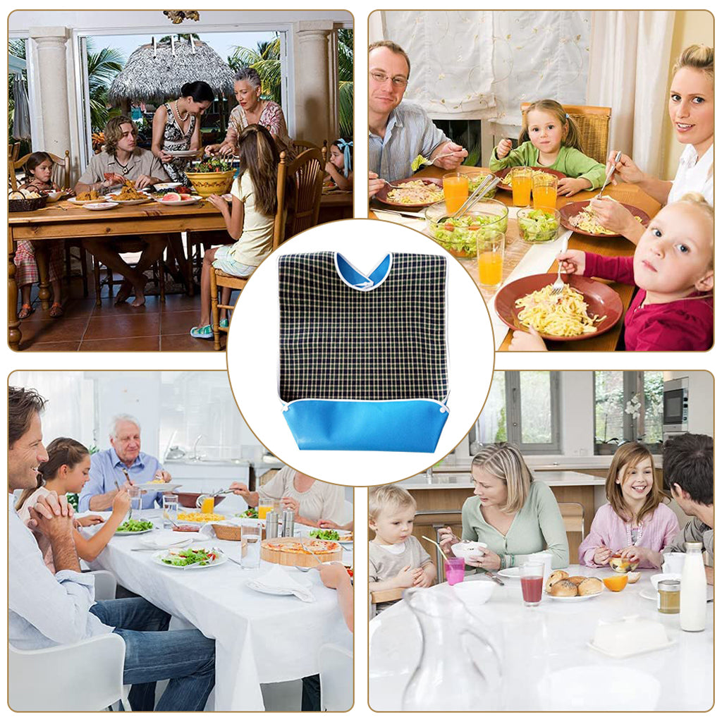 HASTHIP  Adult Bibs,Adult The Eldly Bib Adult Washable Dining Bibs for Elderly (Green)