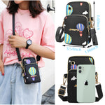 PALAY  Small Cross Body Bag, Multifunction 3 Layer Mini Crossbody Shoulder Bag Phone Purse Armband with Headphone Port for Teens Girls Ladies Women (Multi-color)