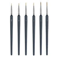 Supvox Painting Brushes Set, Professional Wolf Fine Tip,Paint Brush Set with Nylon Hair Detail Detailing Painting Drawing (5 PC)