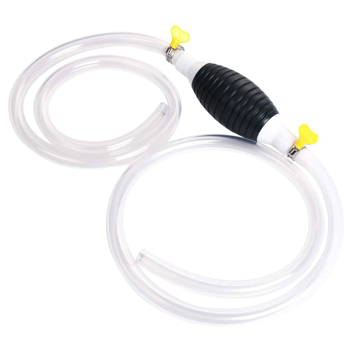 STHIRA Oil Transfer Pump, Fuel Transfer Pump Kit, High Flow Siphon Hand Oil Pump, Portable Manual Car Fuel Pump for Petrol Diesel Oil Liquid Water Fish Tank with 2M Syphon Hose