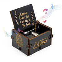 PATPAT  Harry Potter Music Box, Wooden Classic Music Box with Hand Crank Birthday Gifts for Girls Boys Diwali Gifts for Kids Friends Family