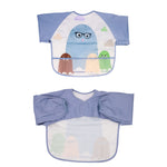 SNOWIE SOFT  Sleeved Bib Baby Bib with Pocket, Toddler Bib, Smock, Washable and Lightweight Waterproof Fabric, Fits Bibs for Baby 6 Months+ (Purple no including hanger)