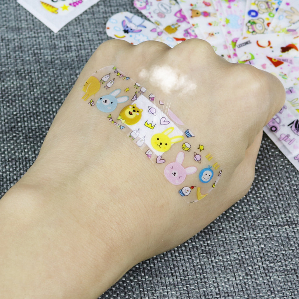 HANNEA 120 Pcs Mini Children's Breathable Band Aid Waterproof Cartoon Band-Aid Cute Korean Styleok Stretch Hemostatic Sticker