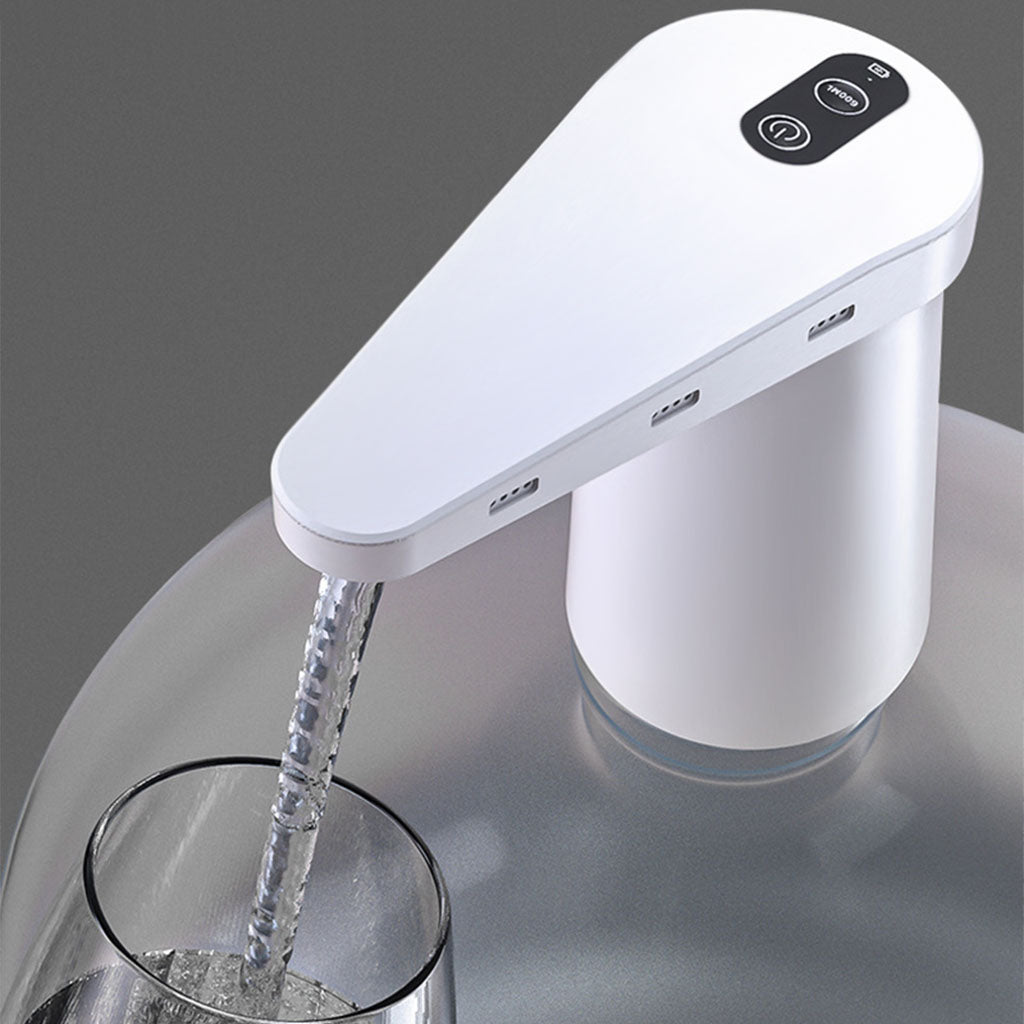 HASTHIP  Automatic Drinking Water Dispenser Pump, Wireless 20 Litre Water Bottle Can Dispenser Pump, Rechargeable Water Bottle Pump Dispenser with USB Charging Cable for Home and Office (Silver)