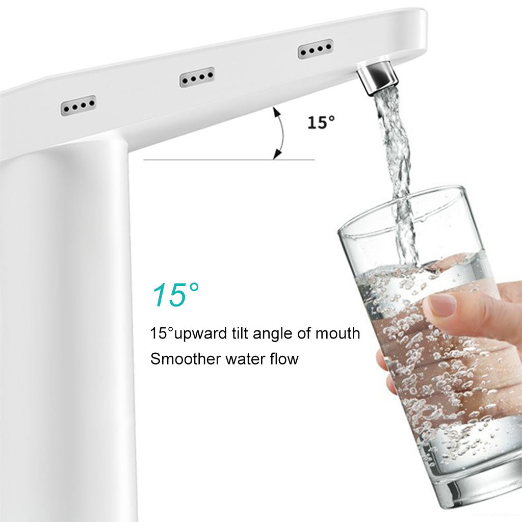 HASTHIP  Automatic Drinking Water Dispenser Pump, Wireless 20 Litre Water Bottle Can Dispenser Pump, Rechargeable Water Bottle Pump Dispenser with USB Charging Cable for Home and Office (Silver)