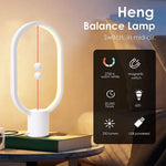 Verilux Magnetic Lamp, Heng Balance Lamp USB Powered LED Table Lamp for Home Decoration, Warm Eye-Care Contemporary Soft Light for Bedroom Livingroom Office Decorate