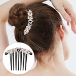 PALAY Pearl Hair Clips Side Comb for Women Girls, Hair Clamp Non-slip Comb Rhinestone Hairpins Pearls Retro French Barrette Birthday Party Gift (Pearl-1)