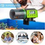 Qpets  3 Way Automatic Plastic Fish Feeder for Aquarium Timer Turtle Food Fish Tank Accessories Aquarium Auto Feeder Fish for Marine Aquariums Pond (Updated Fish Feeder, Not Included Battery)