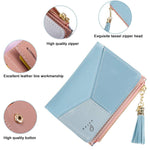 SANNIDHI  Small PU Leather Multi Wallets Credit Card Holder Coin Purse Zipper -Small Secure Card Case/Gift Wallets For Women Stylish