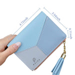 SANNIDHI  Small PU Leather Multi Wallets Credit Card Holder Coin Purse Zipper -Small Secure Card Case/Gift Wallets For Women Stylish