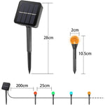 ELEPHANTBOAT Solar String Lights Outdoor IP55 Waterproof 10 RGB Twinkle Lamp Solar Street Light 8 Mode 14Ft Outdoor Lamps for Home Decoration LED Lights for Garden Patio Yard Parties Wedding Colorful Lights