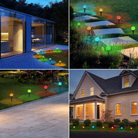 ELEPHANTBOAT Solar String Lights Outdoor IP55 Waterproof 10 RGB Twinkle Lamp Solar Street Light 8 Mode 14Ft Outdoor Lamps for Home Decoration LED Lights for Garden Patio Yard Parties Wedding Colorful Lights