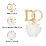 SANNIDHI Colorful Fashion Earrings for Women -Vintage Cut-out Fan-shaped Design,Suit for Party Gift (DO Lette)