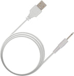 ZORBES  Charging Adapter 2.5Mm Jack Cable Usb To Dc 2.5Mm To Usb Charging Cable For Toy, Beauty Product, Magic Mate, White