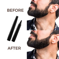 MAYCREATE  Beard Pencil Filler for Men with Bristle Beard Brush Natural Enhancer to Fill, Barber Pencil Mustache Kit for Men Beard, Moustache, Eyebrows