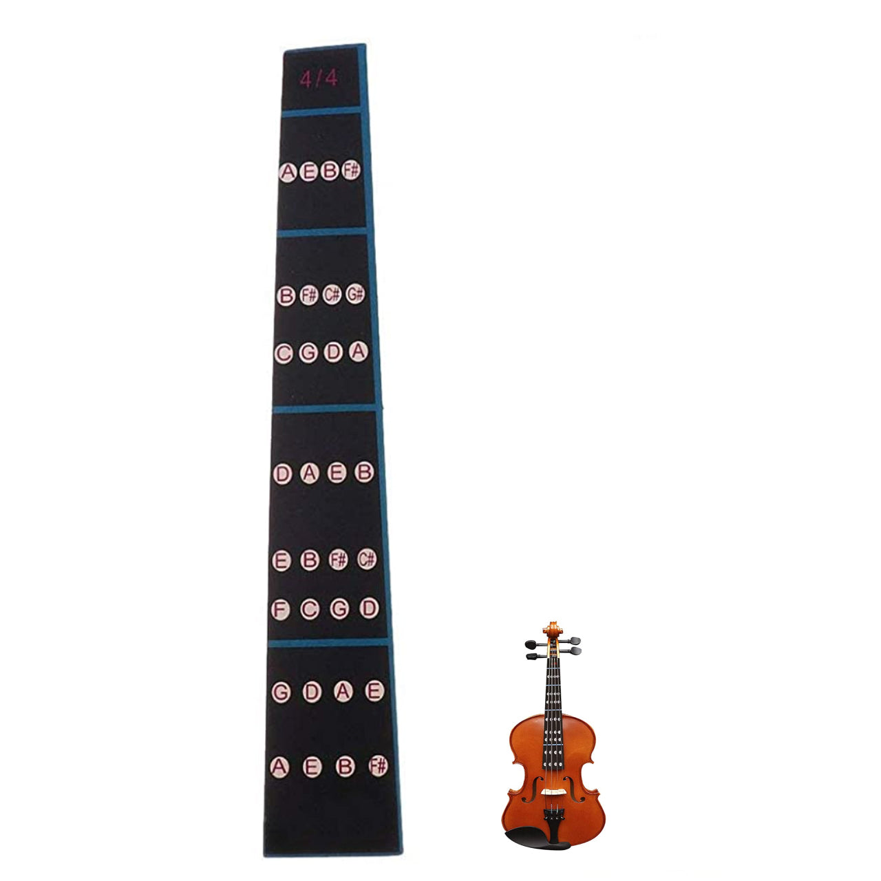 HASTHIP Imported 1 Violin Fiddle Fingerboard Intonation Chart Stickers Fingering Labe.