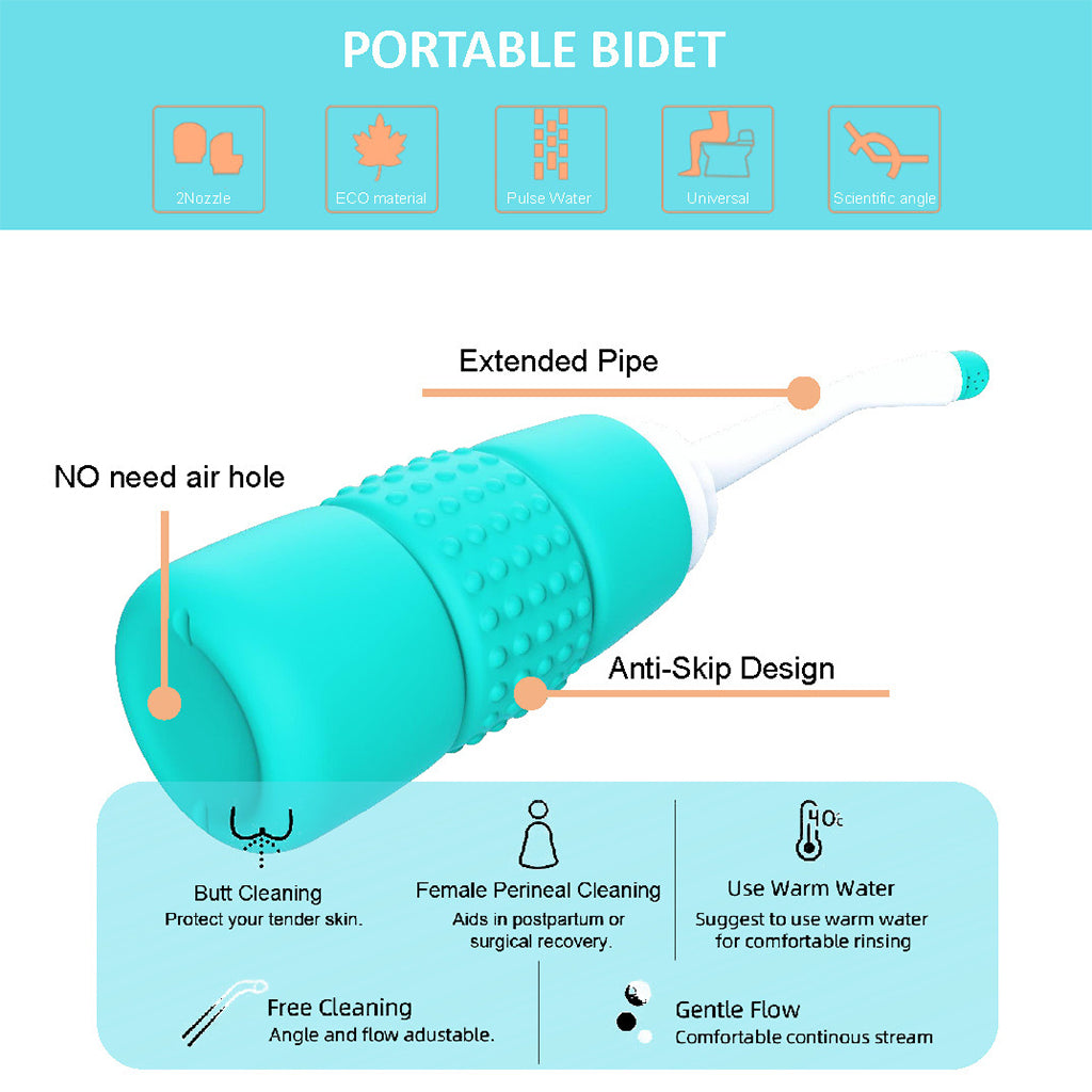 HANNEA  Portable Bidet Spray for Toilet,Bidet Bottle 350ml,Portable Shower-Travel Bidet for Traviling,Camping,Women,Postpartum Care,Post-Surgery Recovery, Moms,New Baby & Eldery