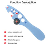 HASTHIP Ampule Cutter with Replaceable Grinding Wheel, Ampoule Cutter for Doctors, Glass Bottle Cutter, Ampule Breaker, Suitable for Home Daily or Medical Use, Cut The Ampoule