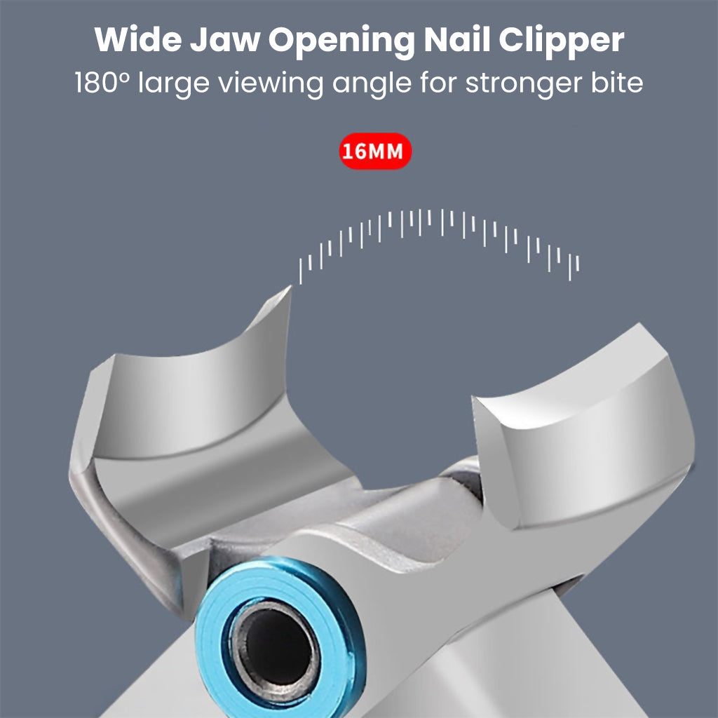 MAYCREATE  Nail Clipper Cutter Nail Cutting Trimmer Toenail Fingernail Cutter Stainless Steel Toenail Clippers for Thick Nails