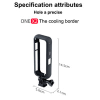 ZORBES  iEDS Housing Case for Insta360 ONE X2 Action Camera Accessories, Protective Frame Camera Mount with 1/4 Thread