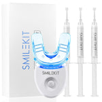 HANNEA Teeth Whitening Kit, Professional Tooth Whitener with 1xDouble-sided Silicone Mouth Tray, Formula with 3 Teeth Whitening Gel Products, Effectively Removes Stains for Sensitive Teeth