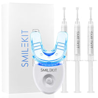 HANNEA Teeth Whitening Kit, Professional Tooth Whitener with 1xDouble-sided Silicone Mouth Tray, Formula with 3 Teeth Whitening Gel Products, Effectively Removes Stains for Sensitive Teeth