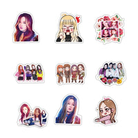 HASTHIP 54PCS Blackpink Stickers For Journals Cartoon Figurature Sticker Diary Stickers Aesthetic Stickers Decorative for Laptop Skateboard Travel Suitcase Phone