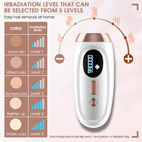 HANNEA Hair Removal Machine for Women 500000 Flashes Permanent Painless Laser Face Hair Removal Device for Facial Unisex Whole Body Facial Hair Remover Machine for Women Bikini Underarm Legs