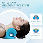 HANNEA Neck Massage Cervical Pillow Traction Device, Shoulder Relaxer, Fast Pain Relief, Melts Away Muscle Knots, Trigger Point, Tension, Stretcher, Chiropractic Acupressure Pillow
