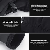 GUSTAVE Winter Gloves For Men,Riding Gloves Finger Gloves,Gloves for Men Winter Warm Touchscreen Thermal Fleece Lined (Black XL)