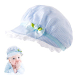 SNOWIE SOFT  Baby Hats for Girls,Sun Hats for Baby Toddler Girls,Summer Hat Lovely Print Lace Edging Bucket Hat for Outdoor UV Protection Hat for 6-12 Month Baby