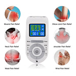 HANNEA Neck Massager with 12 Modes 20 Strengths Muscle Stimulator Electronic Pulse Cervical Vertebra Massager Electric Massager for Shoulder Neck Massager Sticker Intelligent for Whole Body 4 Massage Patches