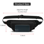 PALAY Waist Bag Bumbags Travel Waist Pack Hiking Outdoor Fanny Packs Sport Holiday Large Pockets Waistpack for Men or Women (Black2)
