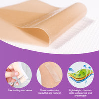 MAYCREATE Scars Removal Sheets Silicone Gel Scars Recovery Sticker Strip Waterproof Improve Scar Constitution Tissue Restore Regeneration 15 * 4cm 4 Sheets