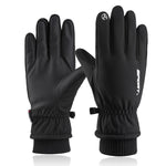 ZIBUYU  Winter Gloves for Men Women Adult Warm Bike Riding Gloves Touch Screen Finger Microfiber Anti-Slip Design Windproof Waterproof Snow Ski Gloves Hand Gloves(Black)