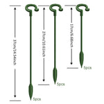 HASTHIP  15pcs Plant Stakes Wire Plant Stake Flower Support Stake Rings Plant Support Sticks for Phalaenopsis Orchid Single Stem Flowers, Amaryllis, Peony, Lily