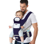 SNOWIE SOFT  6-in-1 Baby Carrier with Lumbar Support 360 All-Position Baby Wrap Carrier Front and Back Backpack Carrier for Breastfeeding Newborn Infant Toddler(7-66 Lb)