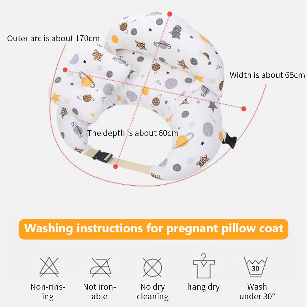 SNOWIE SOFT Baby Feeding Pillow for Mom Breastfeeding, Nursing Pillow with Infant Support Cushion, Multi Nursing Pad with Removable Neck Belt for Mom Baby Gifts