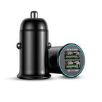 STHIRA Mini Car Charger with Dual-Output - Fast Charging 60w (USB 30W*2) Compatible with All Smartphones