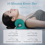 HANNEA Neck Pillow Massager Cervical Traction Device Massage Pillow, Fast Pain Relief, Melts Away Muscle Knots, Trigger Point, Pain, Tension, Stretcher, Deep Tissue Massage