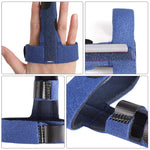 HANNEA Finger Splint Knuckle Brace Finger Splint for Middle Finger,Support for Fracture, Protection Sleeve Relieves Pain(Blue)