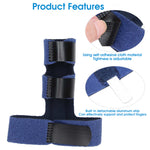 HANNEA Finger Splint Knuckle Brace Finger Splint for Middle Finger,Support for Fracture, Protection Sleeve Relieves Pain(Blue)